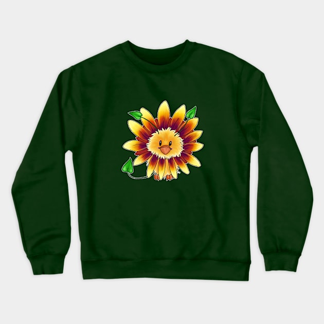 Flower Fuzzy Crewneck Sweatshirt by ruthimagination